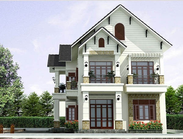 Biệt thự 2 tầng kiểu Pháp