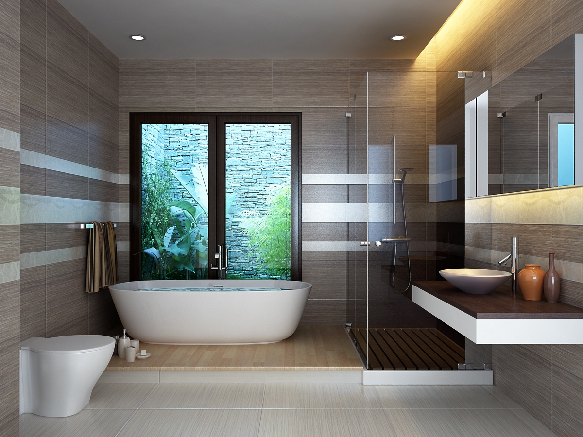 Thiết kế nhà vệ sinh có bồn tắm nên chú ý điều gì?